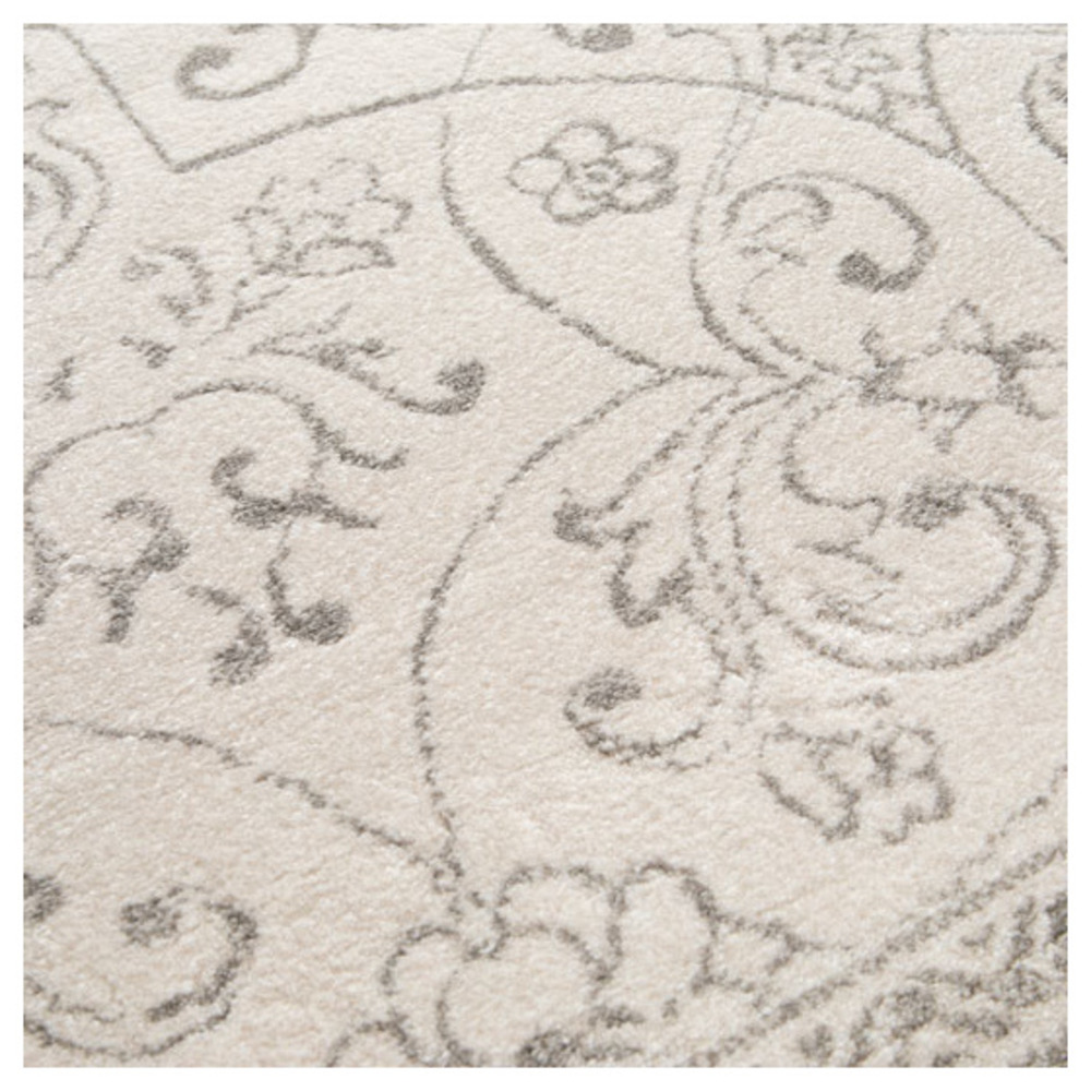 Tapis à motif floral oriental - arabesque - écru - 200 x 290 cm