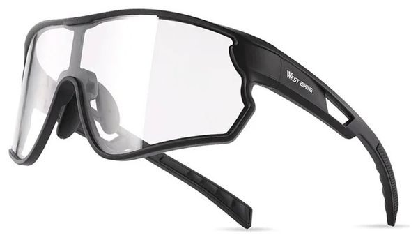 Lunettes de vélo photochromiques anti-vent - noir