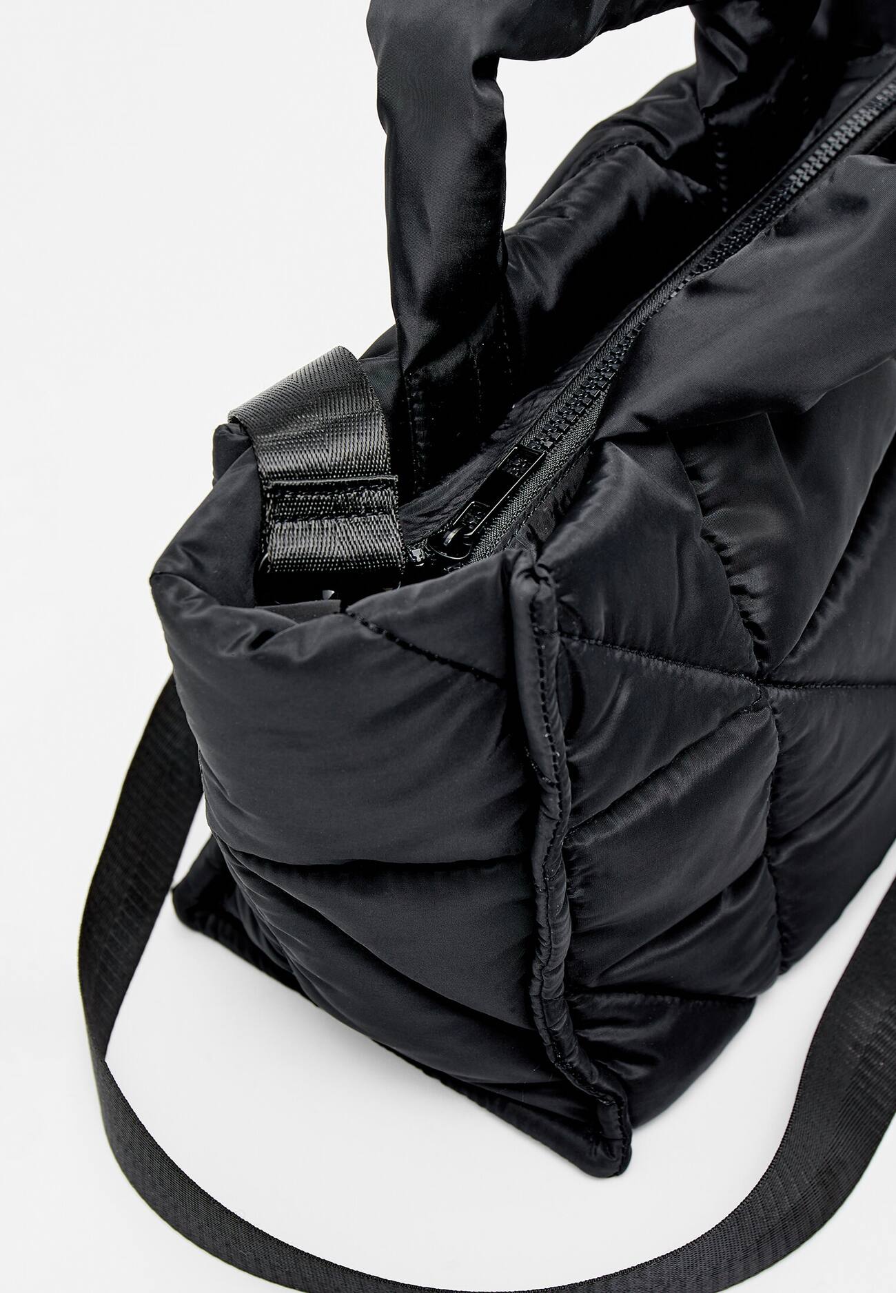 Bolsa de tecido acolchoado