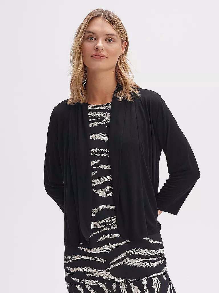 OPUS Jerseyjacke SANDRINE SOFT schwarz