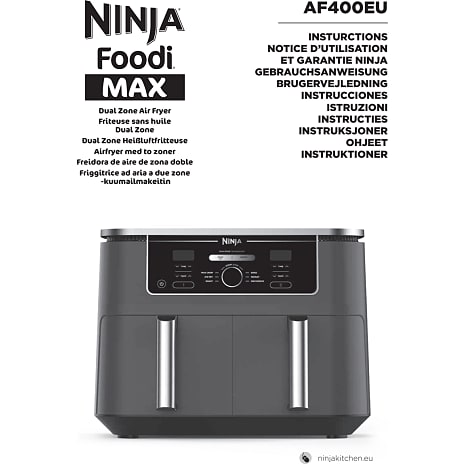 Ninja AF400EU Airfryer Double 9,5 liter