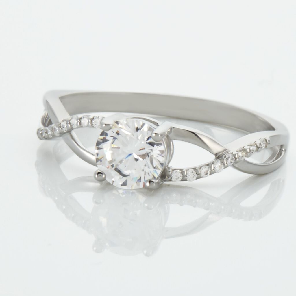 Bague Maryna Argent Blanc Oxyde De Zirconium