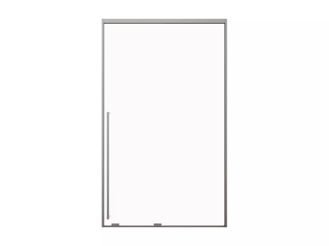 Porte de douche coulissante - Verre trempé 8 mm - 120 x 200 cm - Coloris Gun métal - COVINGTON