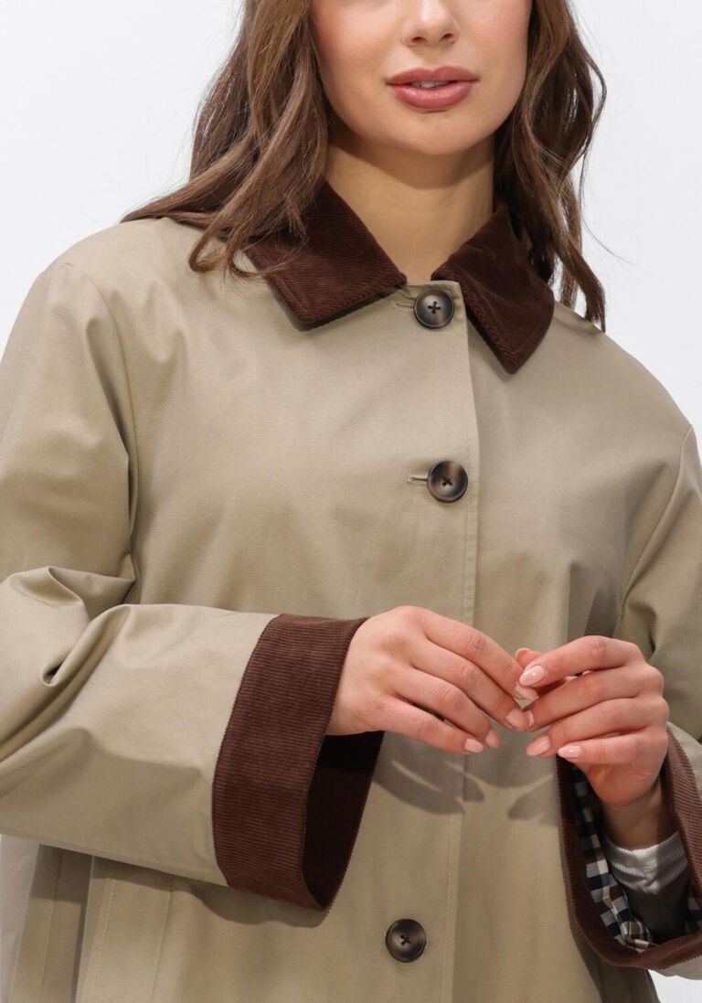 beige studio ar trenchcoats fiora cotton twill