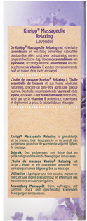 Kneipp Massageolie Relaxing - Lavendel 100ML