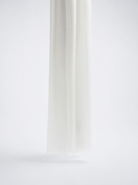 Pashmina lisa - Branca