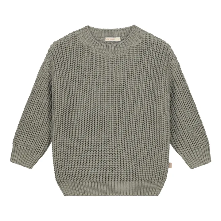 Yuki Pull Chunky Coton Bio | Sauge