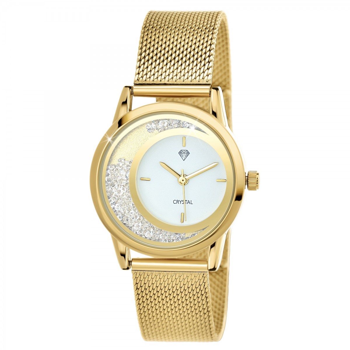 Montre Lynn élégante ornée de Cristaux scintillants SC Crystal