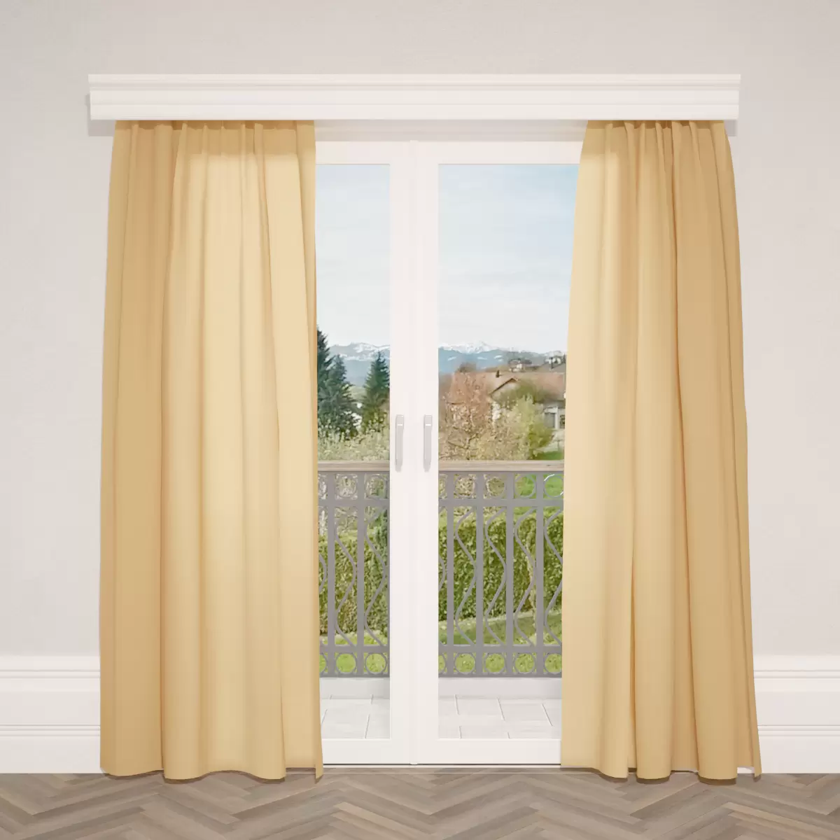 Nachtvorhang Satin Braun