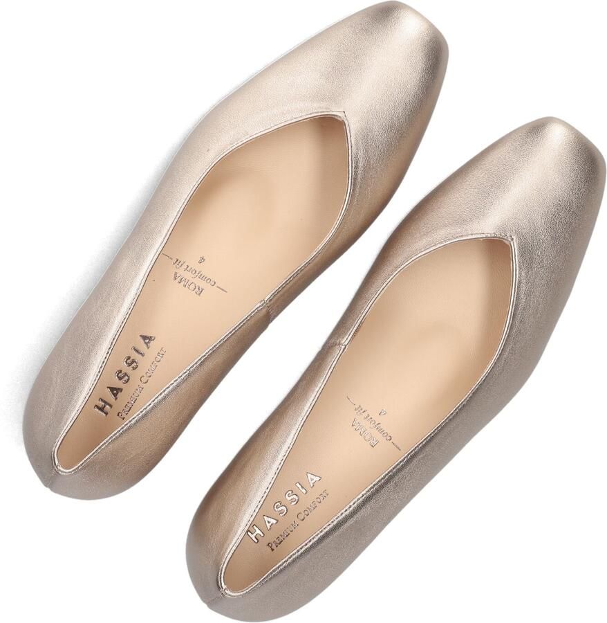 HASSIA Pumps Dames Roma Maat: 38 Materiaal: Leer Kleur: Goudkleurig