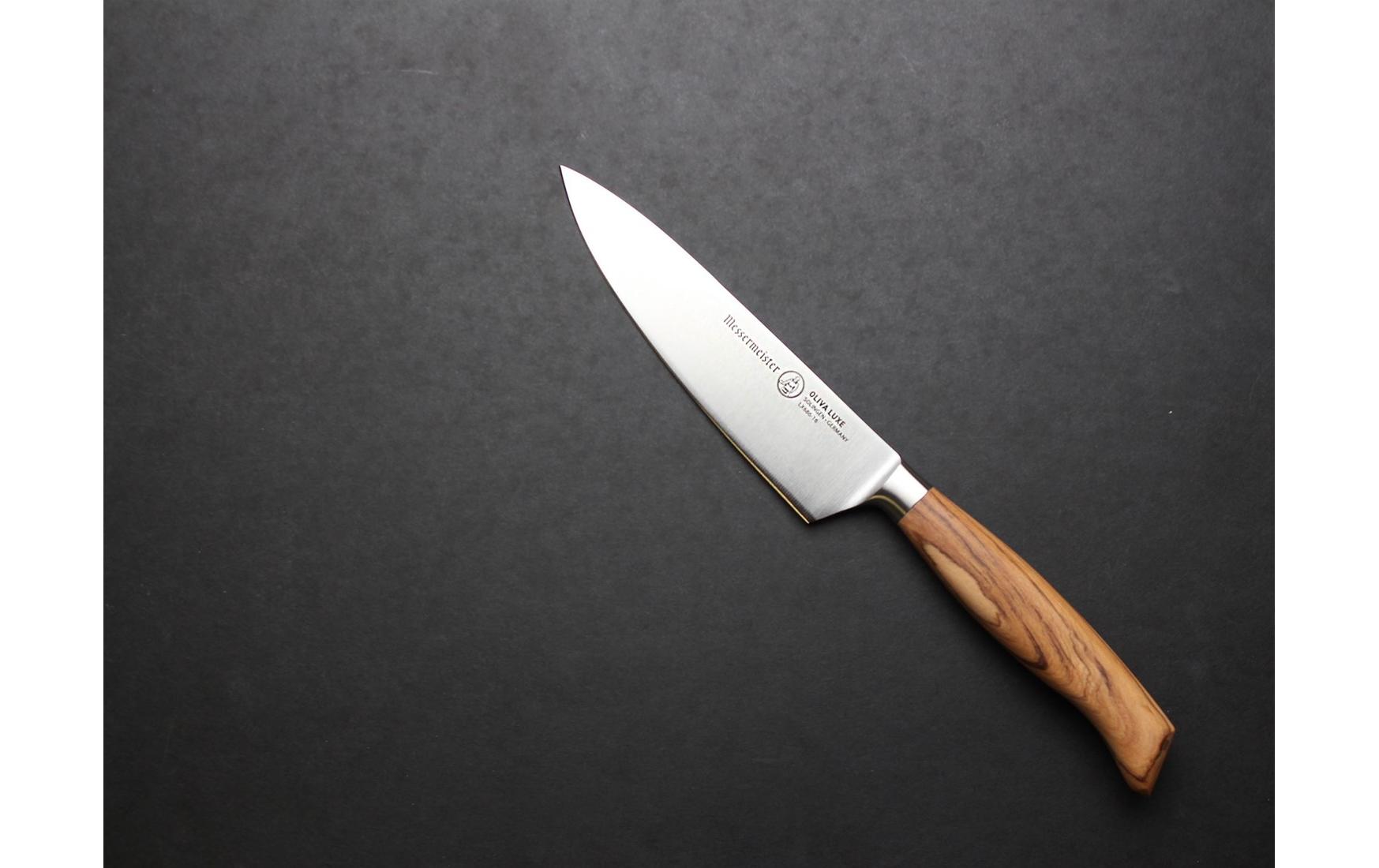 Kochmesser Oliva Luxe 16.5 cm, Nature/Silber<br>Messer zum Kochen