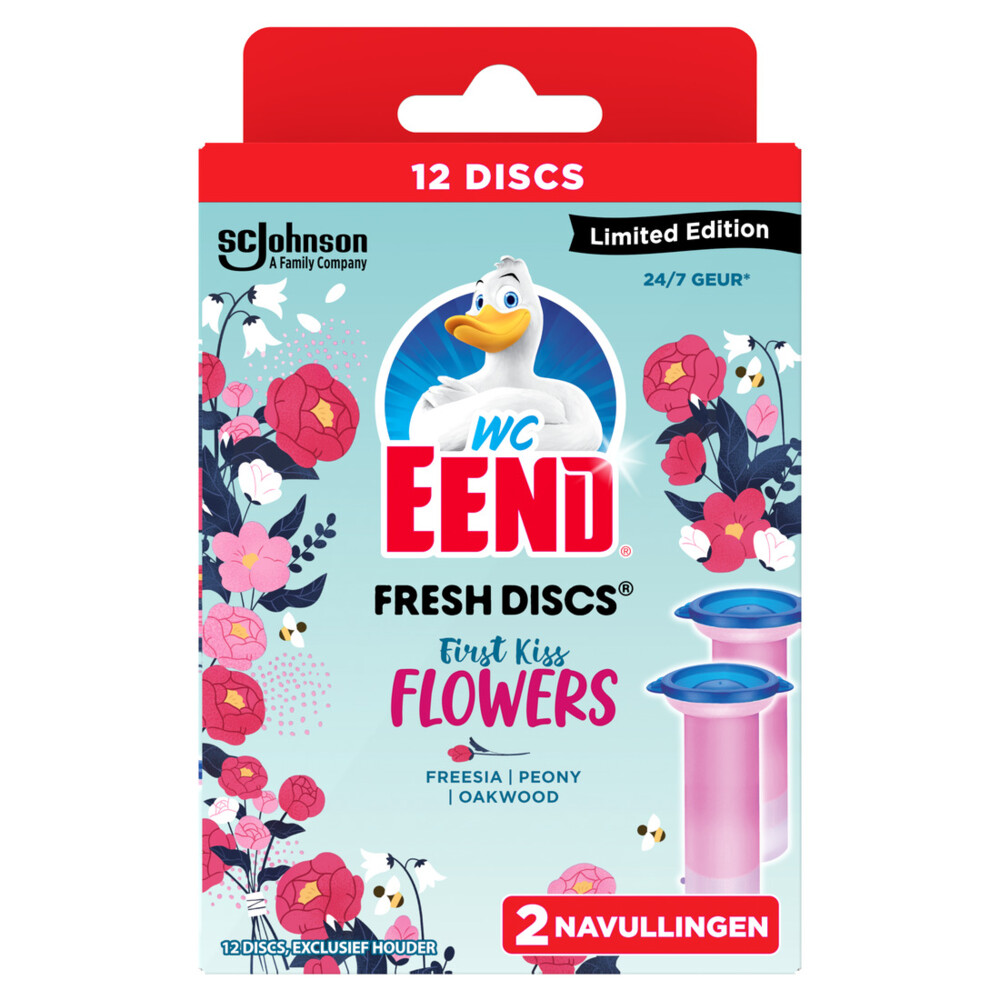 WC Eend Fresh Discs First Kiss Flowers72 ml