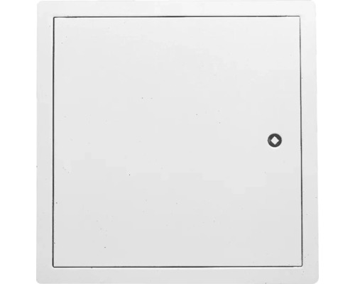 Softline inspectiedeur van gegalvaniseerd plaatstaal, wit RAL 9016, met verzonken 4-puntssluiting en 1-delig frame 150 mm x 150 mm