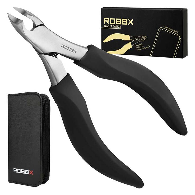 Robbx Nagelzange - Kopfschneider für starke Nägel, 1 St