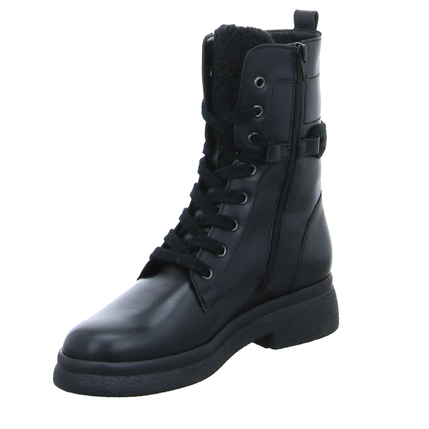 GABOR Boot Schwarz Leder