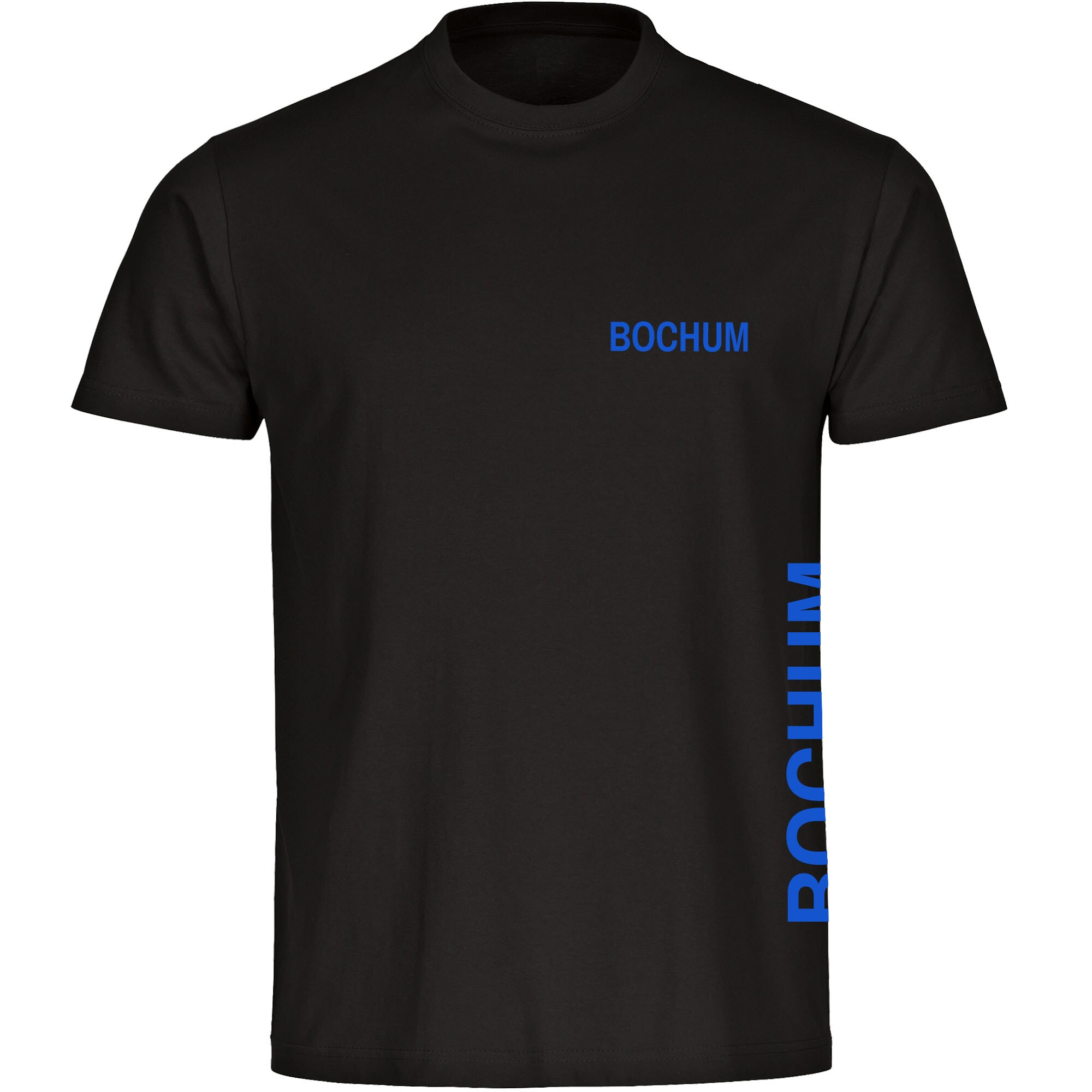 multifanshop® Kinder T-Shirt - Bochum - Brust & Seite - Druck blau