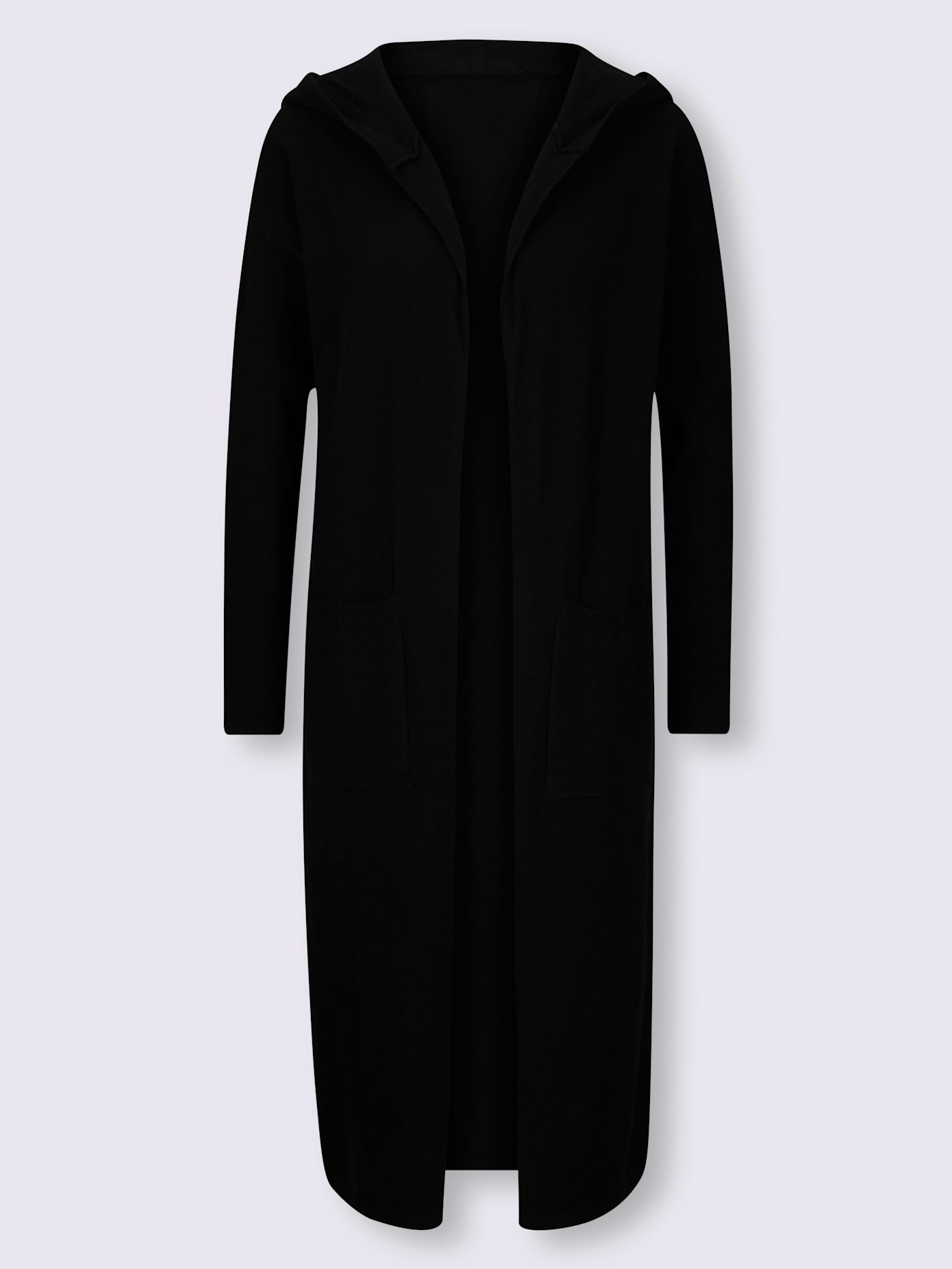 Veste en tricot à capuche