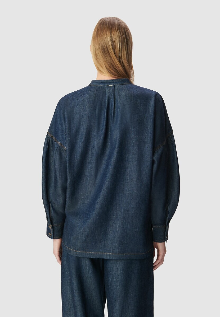 IKKS<br>Blusa ampla, mangas compridas, decote em V