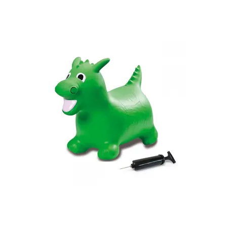 Jamara Hüpftier Drache grün mit Pumpe