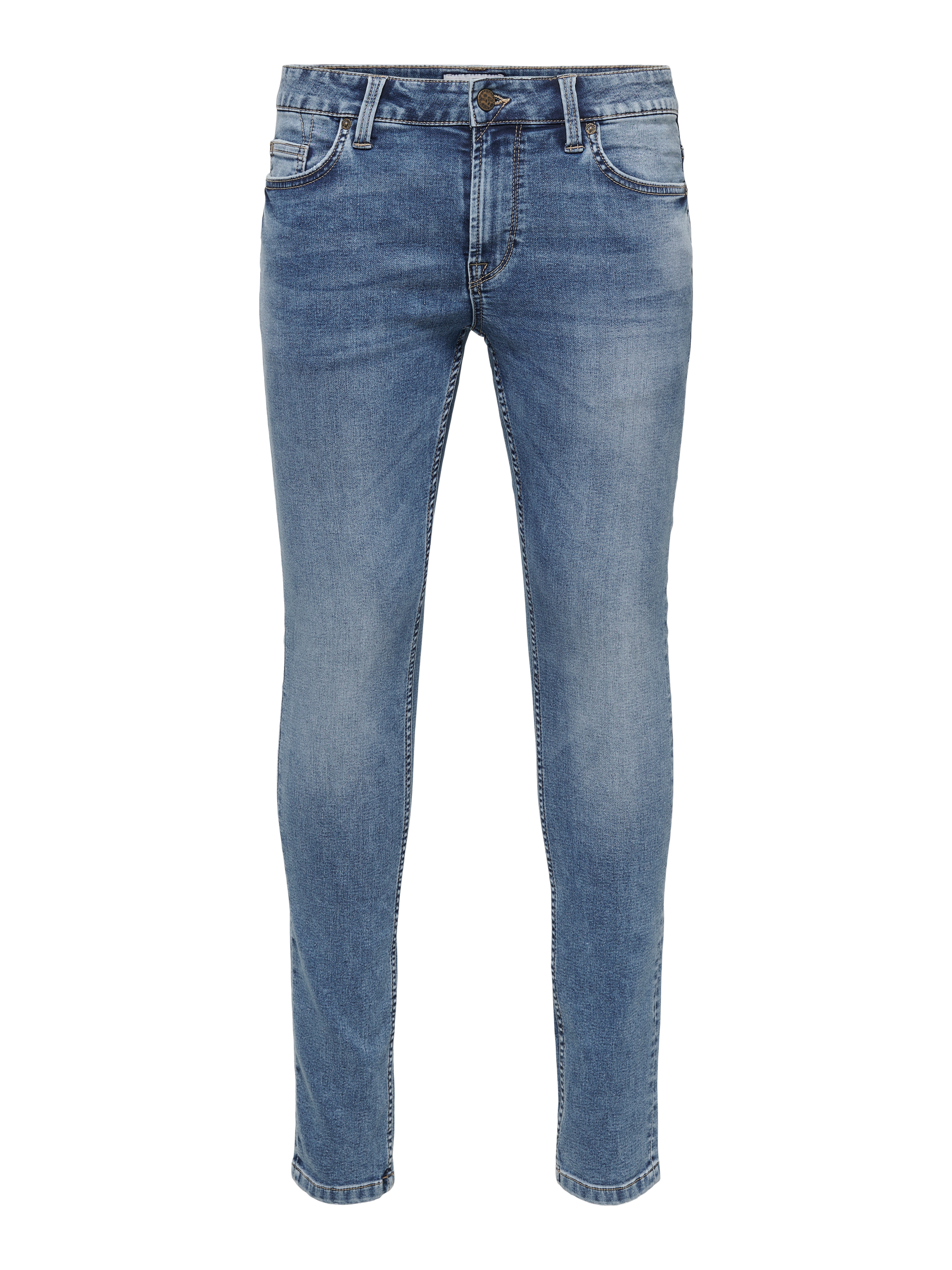 ONSLOOM Niedrige Taille Slim Fit Jeans Blue Denim