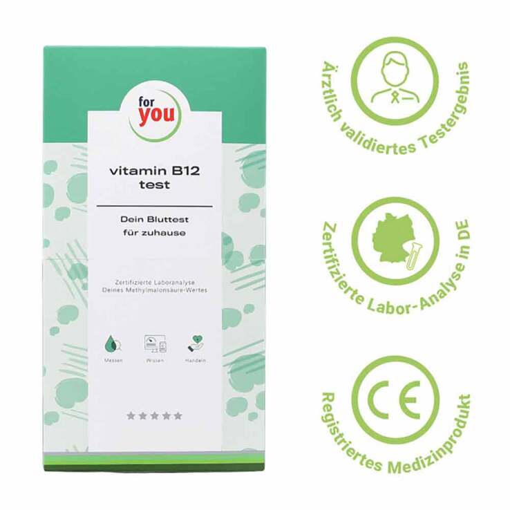 For You vitamin B12 Bluttest für zuhause, 1 St