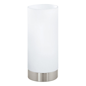 EGLO tafellamp Damasco nikkel/glas