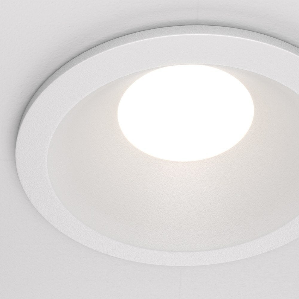 Zoom inbouw plafondspot in wit GU10 IP65 rond