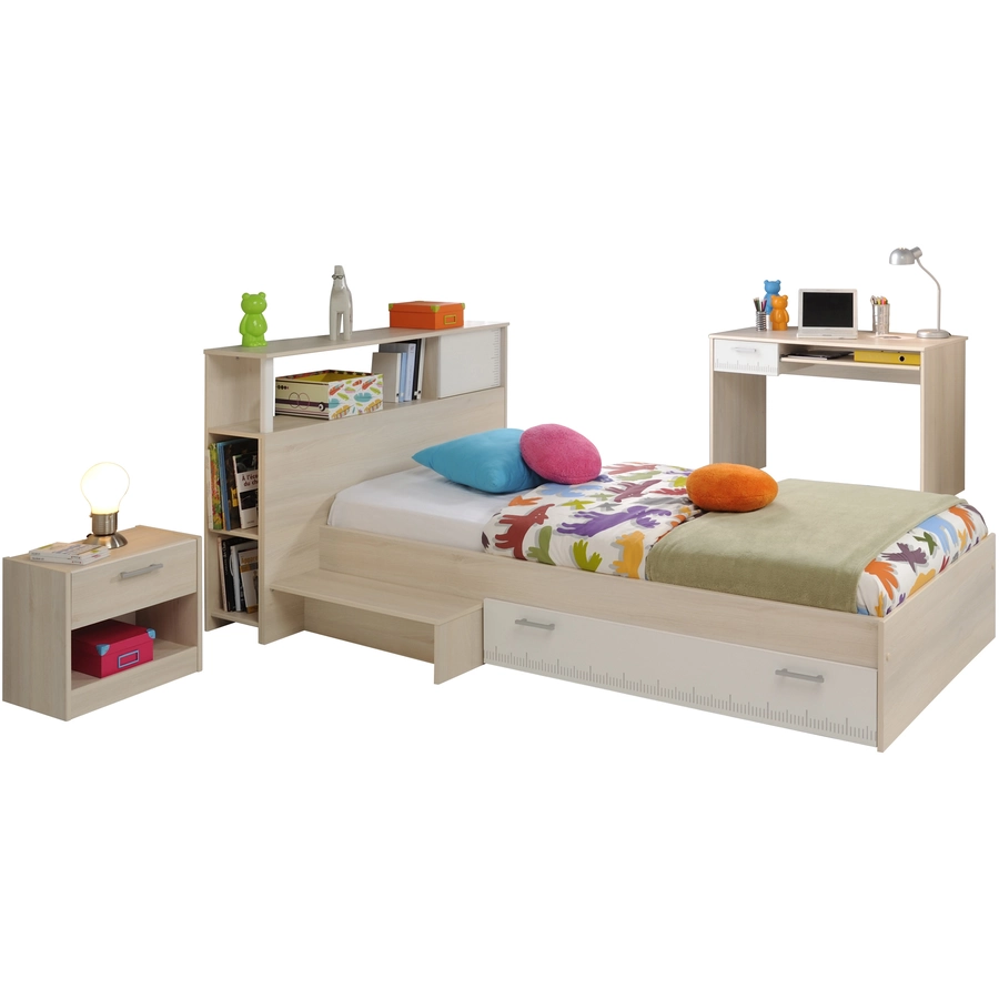 Parisot Kinderzimmer  Jugendzimmer 4-tlg. Charly 11 Akazie-Weiß Akazie  Weiß