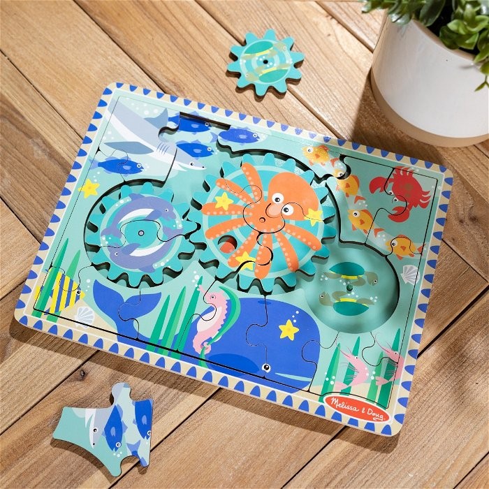 Melissa og Doug - Undervands træudstyrspuslespil - (31003)