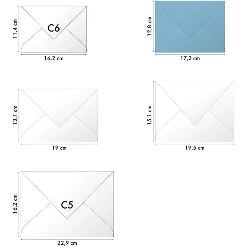 25 enveloppes 128x172mm Diploma gommées - extra blanc