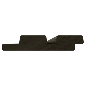 Rhombusprofiel vuren hout antraciet geschaafd 180 x 14,5 x 2,8 cm
