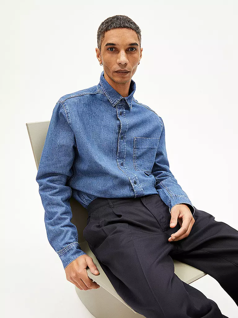 ARMEDANGELS Jeanshemd BAASO blau