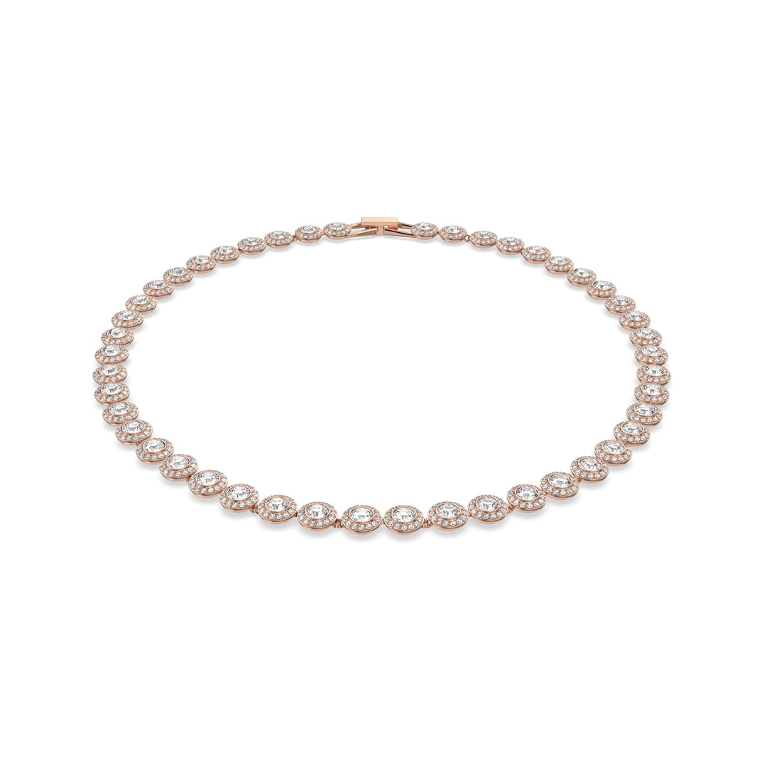 Swarovski Angelic Collier, weiss, Rosé vergoldet