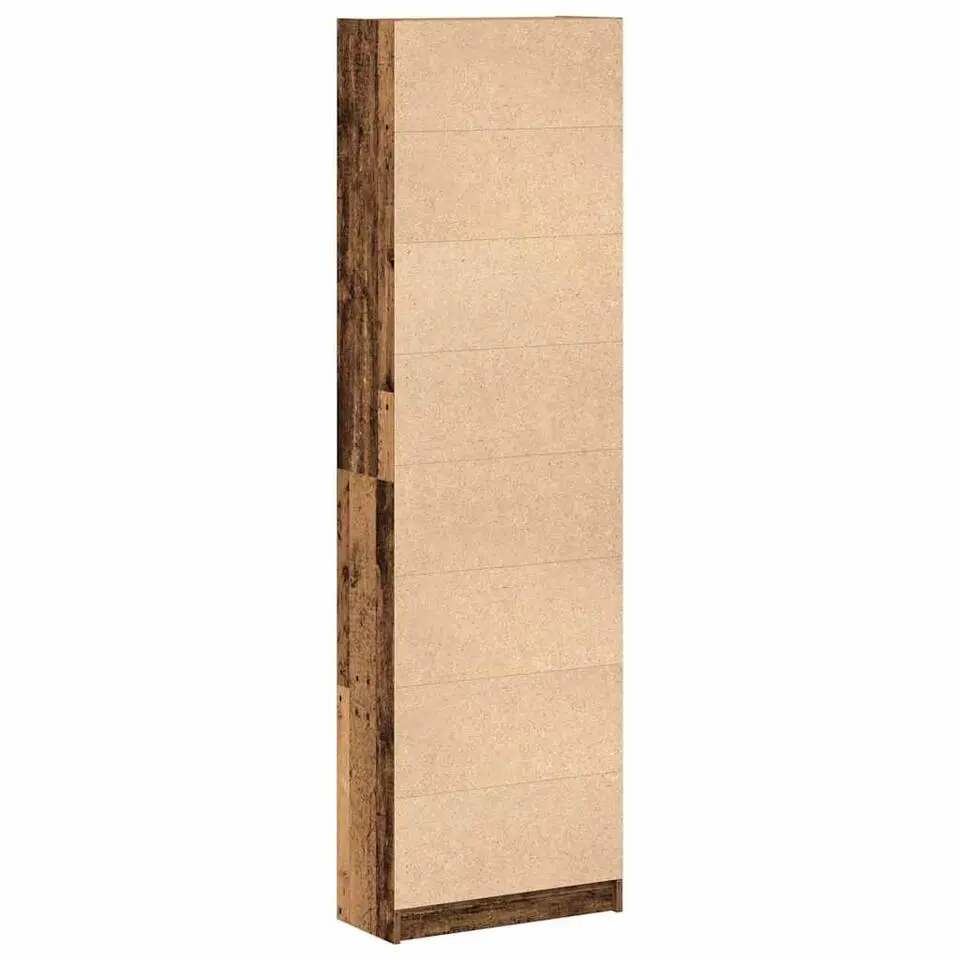 vidaXL - 2-deurs Kledingkast met planken - Hout - Oud hout - 55x25x189 cm