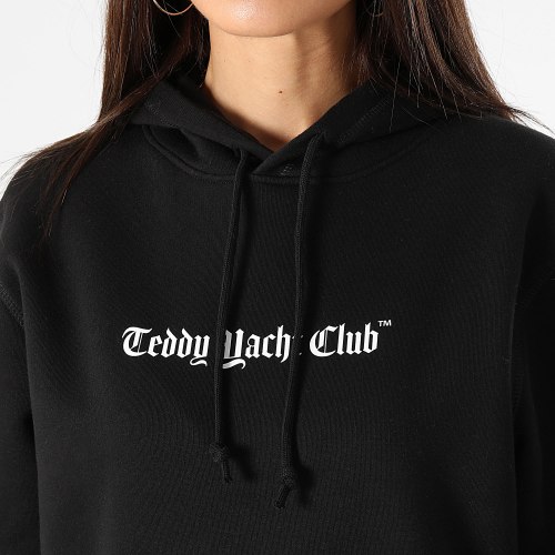Sweat Capuche Femme Art Series Dripping Pink Noir