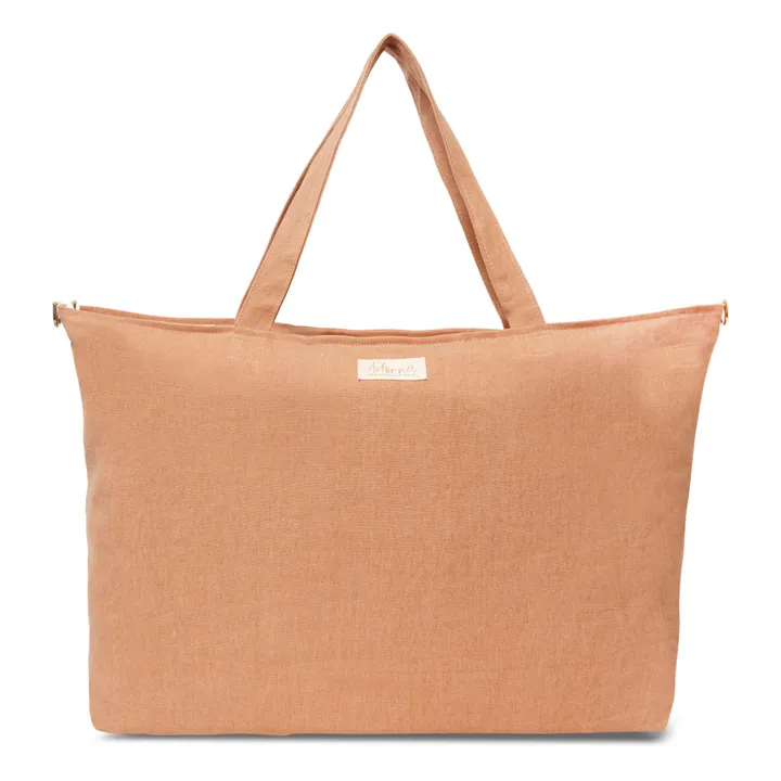 Adorna Sac week-end en lin | Terracotta
