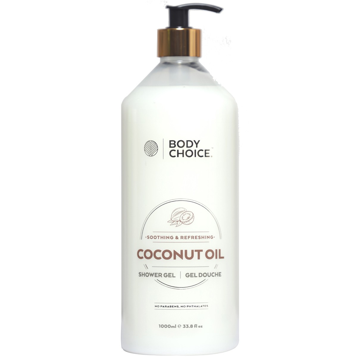 Gel douche hydratant - Huile de coco & vitamine E - 1 L