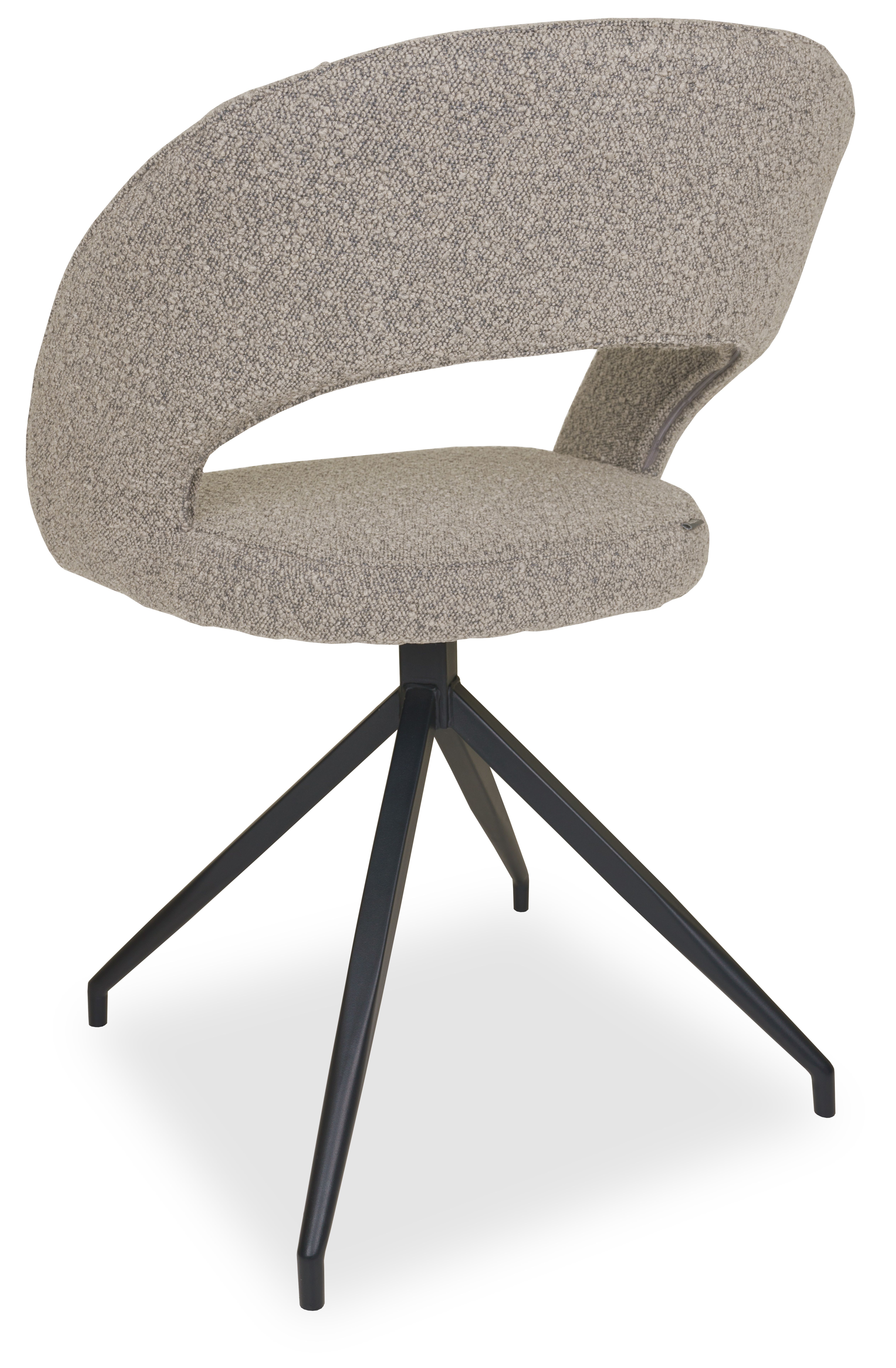 Eetkamerstoel toffee Janelle B47.5 x D59.5 x H84.5 cm