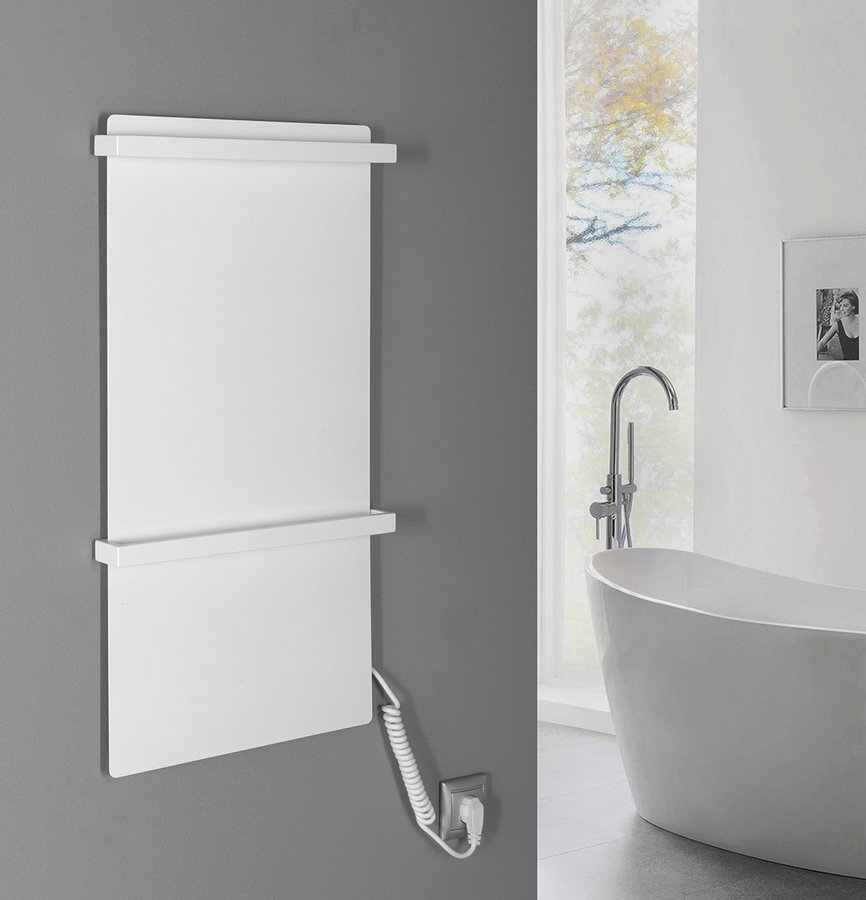 Sapho Elmis elektrische radiator 40x80cm 120W wit mat