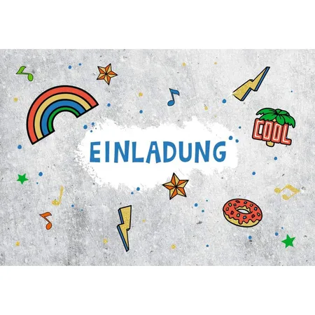 Coppenrath Verlag Einladungskarten Funny Patches - 10 Stück mit Umschlägen, sortiert