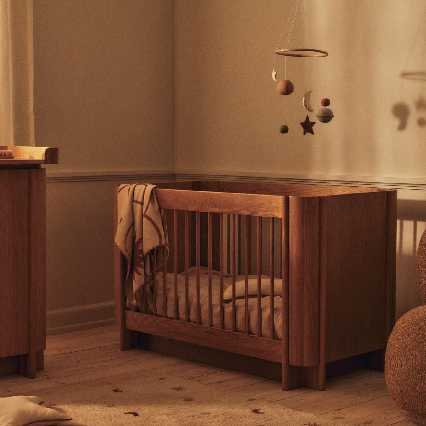 Ferm Living Skye Tafellamp - Natural / Bronze