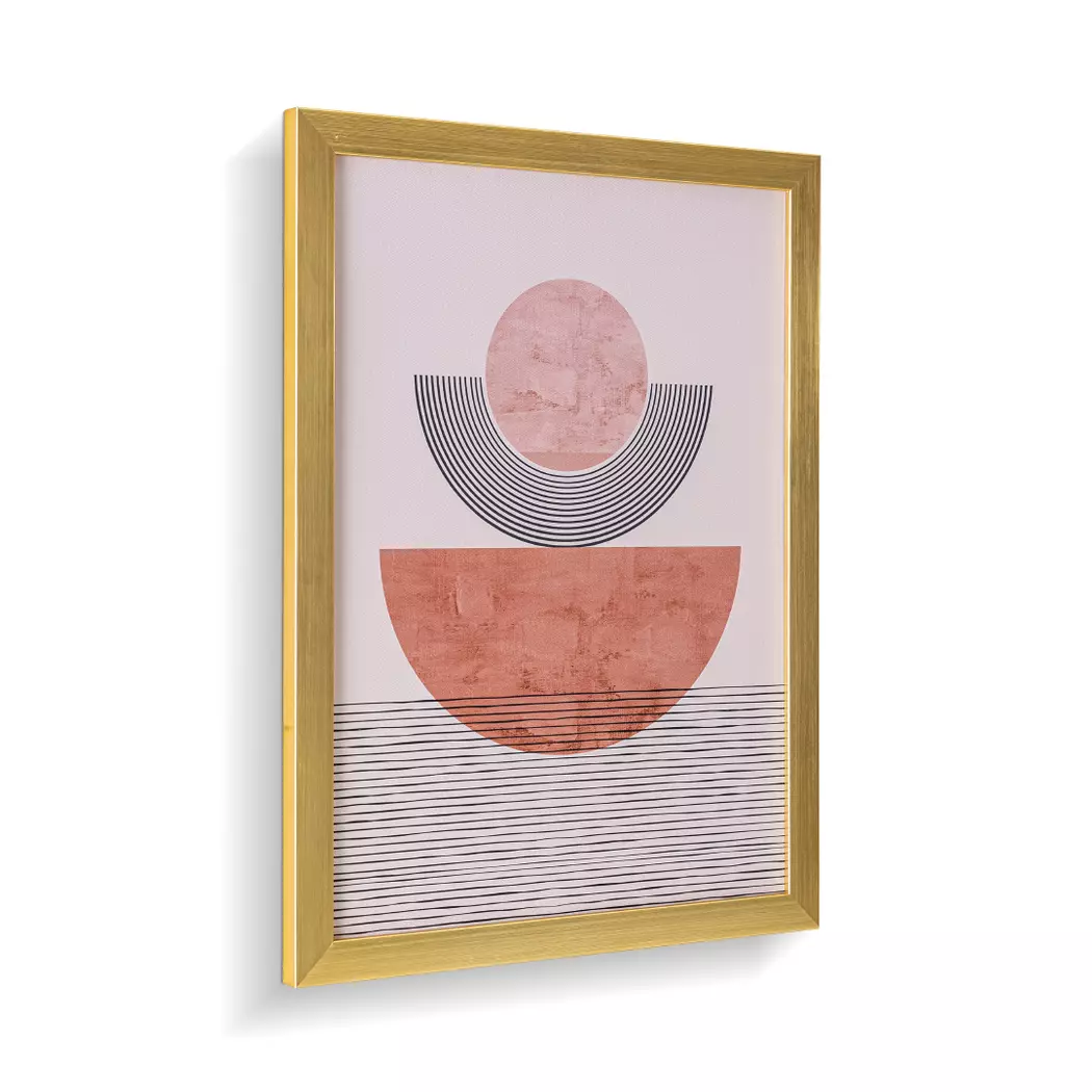 Wandbild 45 x 60 cm Golden Round I