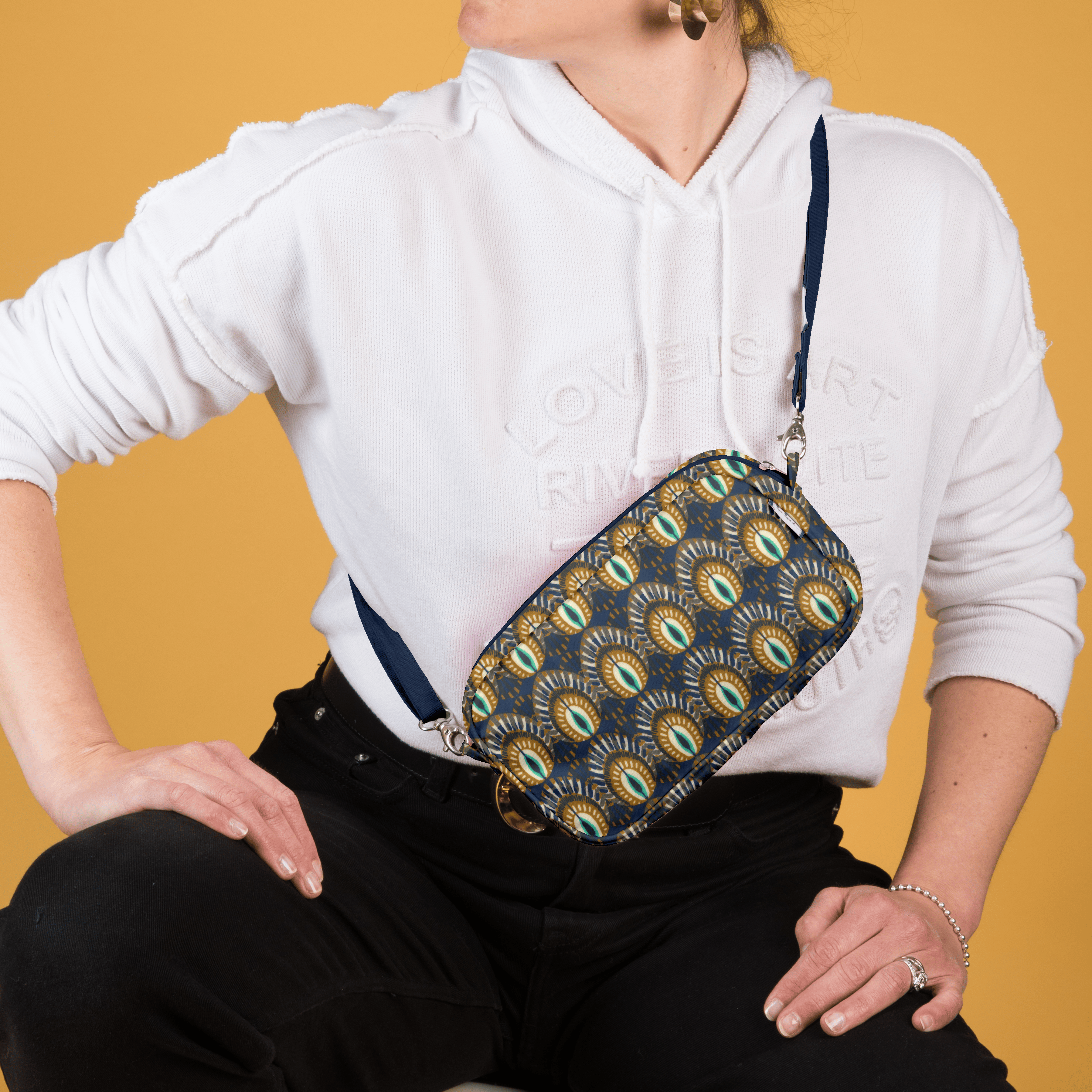 Pochette Banane Plumes De Paon