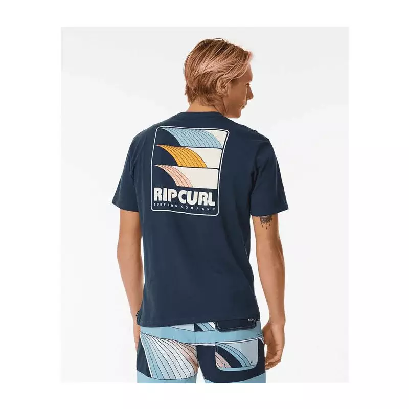 Teeshirt RIPCURL Surf Revival Line Up Tee Dark Navy XL