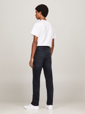 Calça jeans Scanton Slim Fit preta desbotada