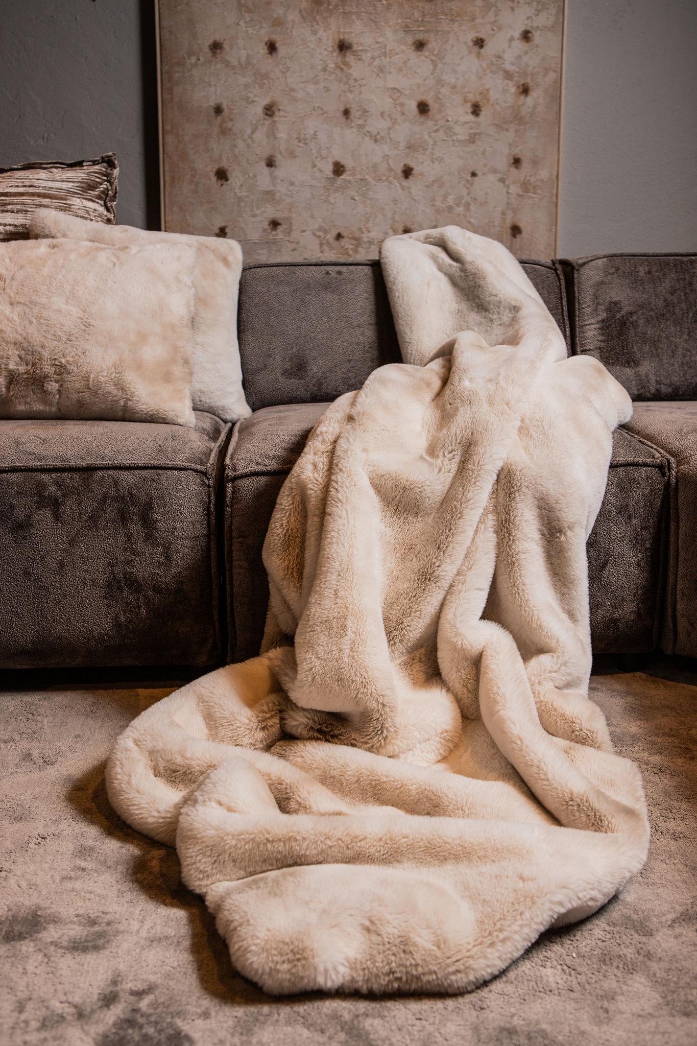 PTMD - Plaid Linde - Beige - 150x200x2cm