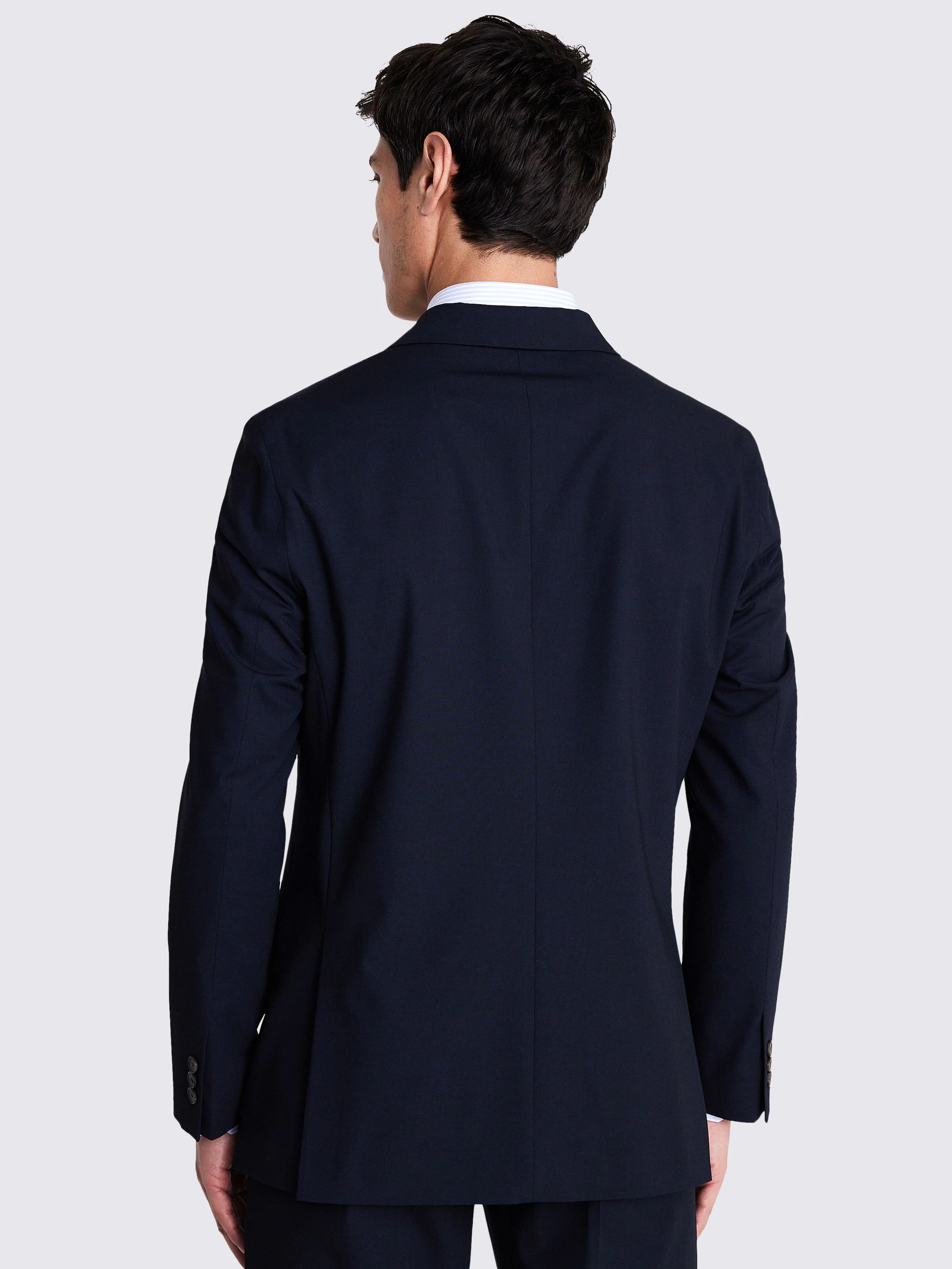 MOSS Relaxed Fit Double Breasted Suit Jacket