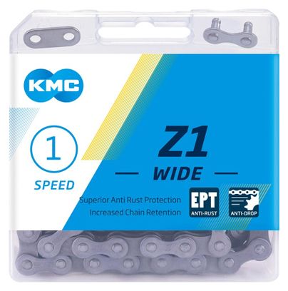 Chaine KMC Z1 Wide EPT Single Speed Argent