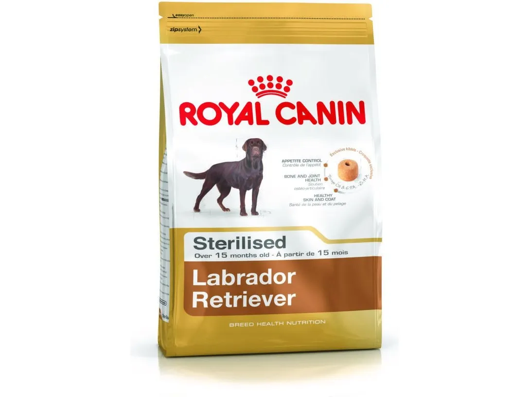 Royal Canin Labrador Retriever Sterilised, Adult, Fjerkræ, Ris, 12 kg