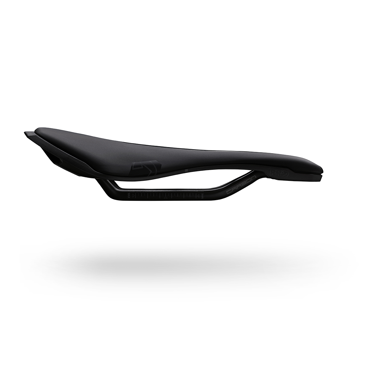 PRO Stealth Team carbon sadel sort 142 mm Sort
